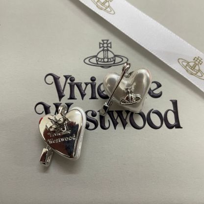 Buy replica Vivienne Westwood Heart Paperclip Saturn Stud Earrings and replica jewelry from PICKS Jewelry