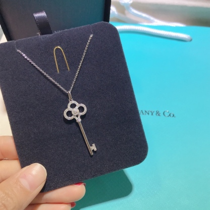 Buy replica Tiffany Crown Key Pendant Necklace and replica jewelry from PICKS Jewelry
