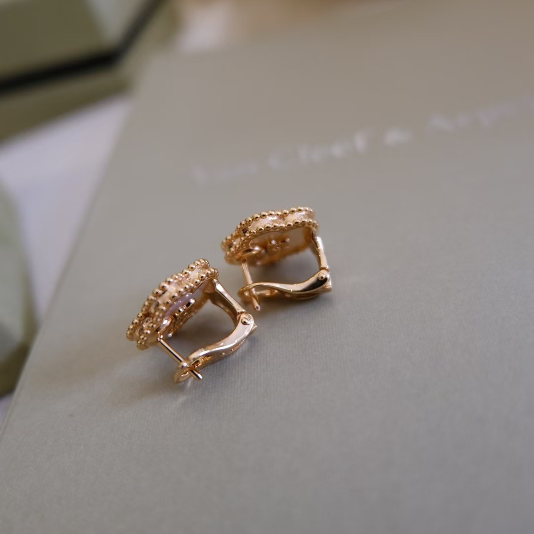 Buy replica Van Cleef & Arpels Lucky Spring Earrings, Plum Blossom and replica jewelry from PICKS Jewelry