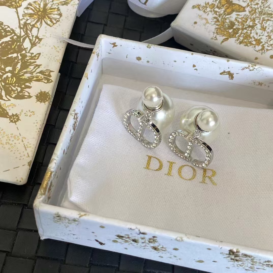 Buy replica Dior Silver CD Pearl Earrings and replica jewelry from PICKS Jewelry