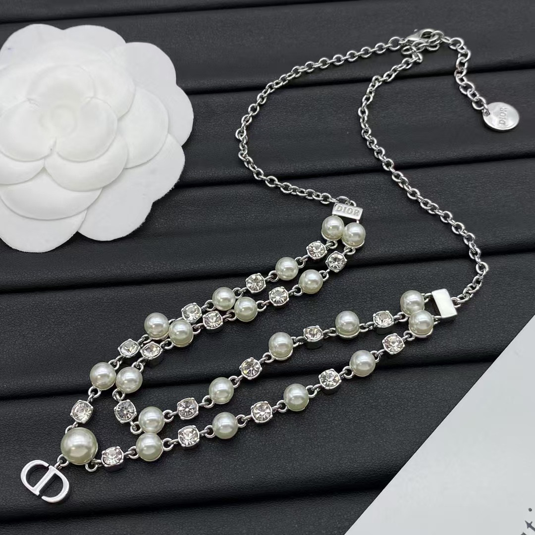 Buy replica Dior Layered Two Row Pearl Necklace and replica jewelry from PICKS Jewelry