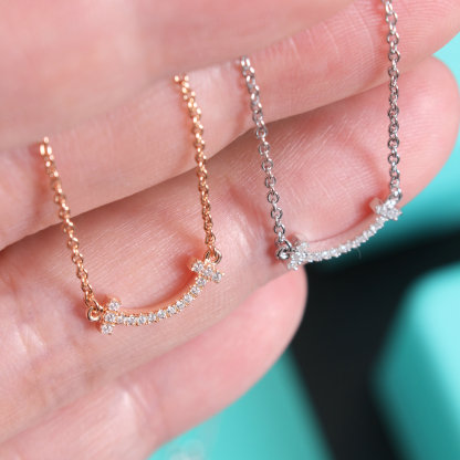 Buy replica Tiffany Mini Smile Pendant Necklace and replica jewelry from PICKS Jewelry