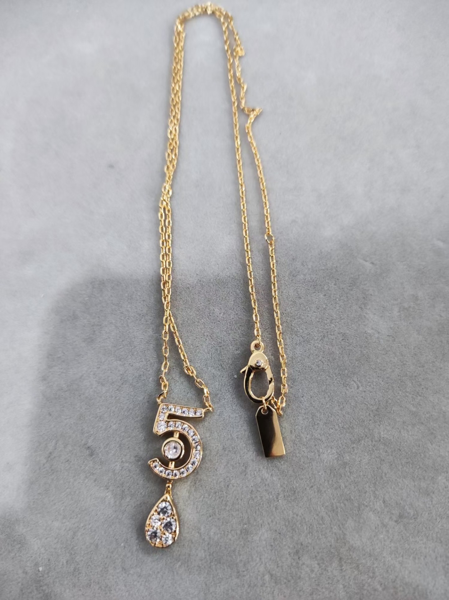 Buy replica Chanel NO.5 Teardrop Pendant Necklace and replica jewelry from PICKS Jewelry