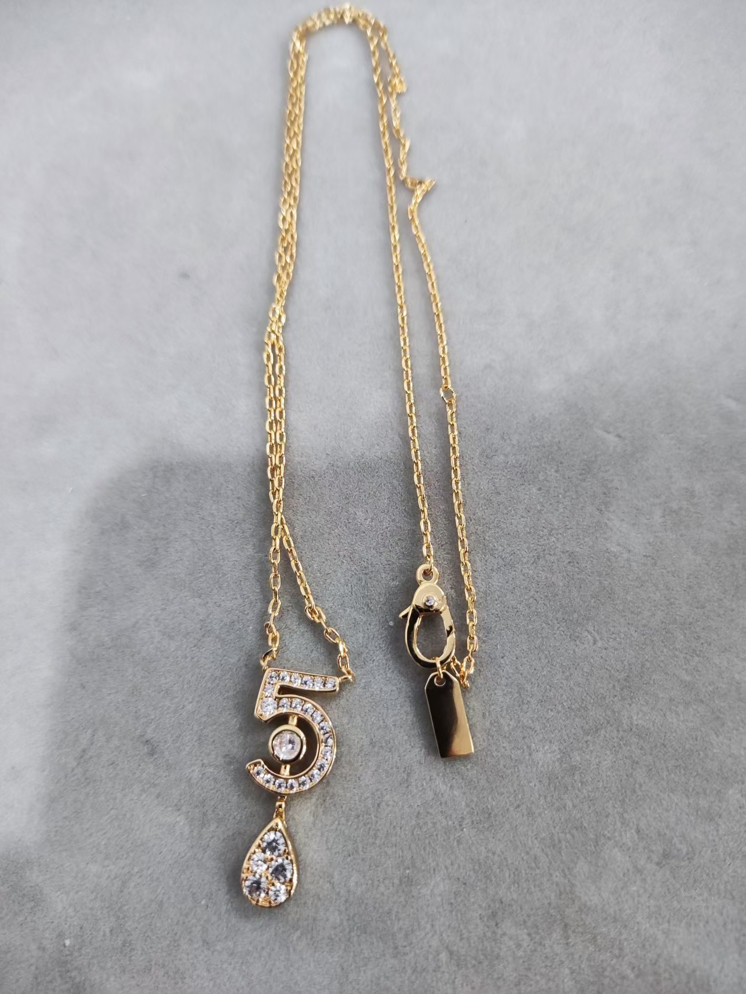Buy replica Chanel NO.5 Teardrop Pendant Necklace and replica jewelry from PICKS Jewelry