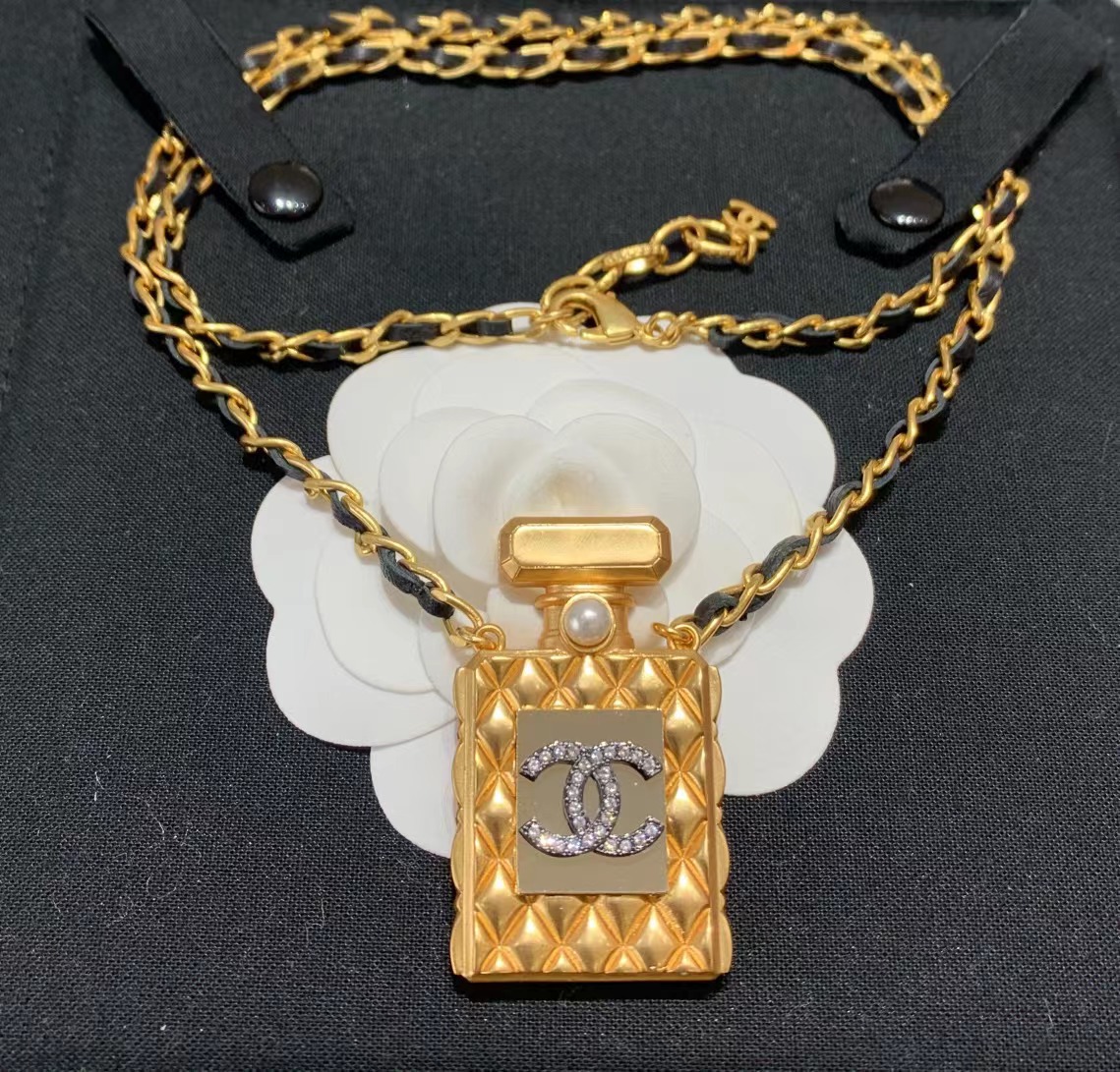 Buy replica Chanel Perfume Bottle Necklace and replica jewelry from PICKS Jewelry