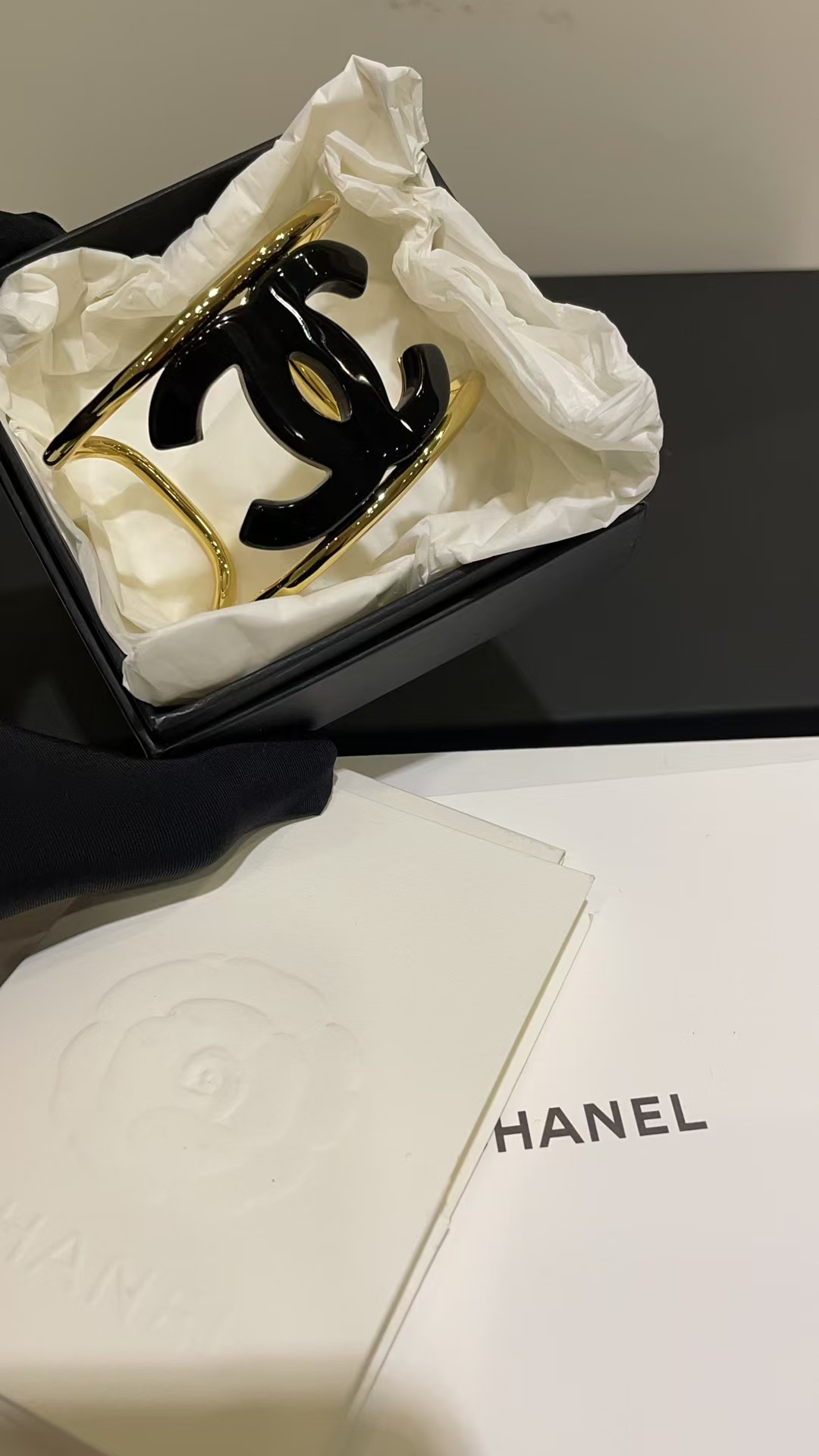 Buy replica Chanel CUFF Funky Exaggerated Geometric Bangle Bracelet and replica jewelry from PICKS Jewelry