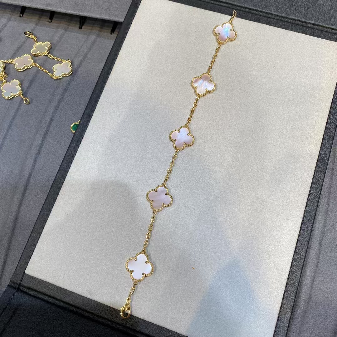 Buy replica Van Cleef & Arpels Vintage Alhambra Bracelet 5 Motifs and replica jewelry from PICKS Jewelry