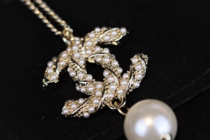 Buy replica Chanel Long Sweater Pearl Drop Necklace and replica jewelry from PICKS Jewelry