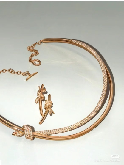 Buy replica Tiffany Knot Double Row Hinged Necklace and replica jewelry from PICKS Jewelry