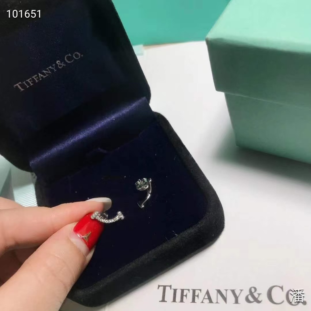 Buy replica Tiffany T Smile With Diamond Earrings and replica jewelry from PICKS Jewelry