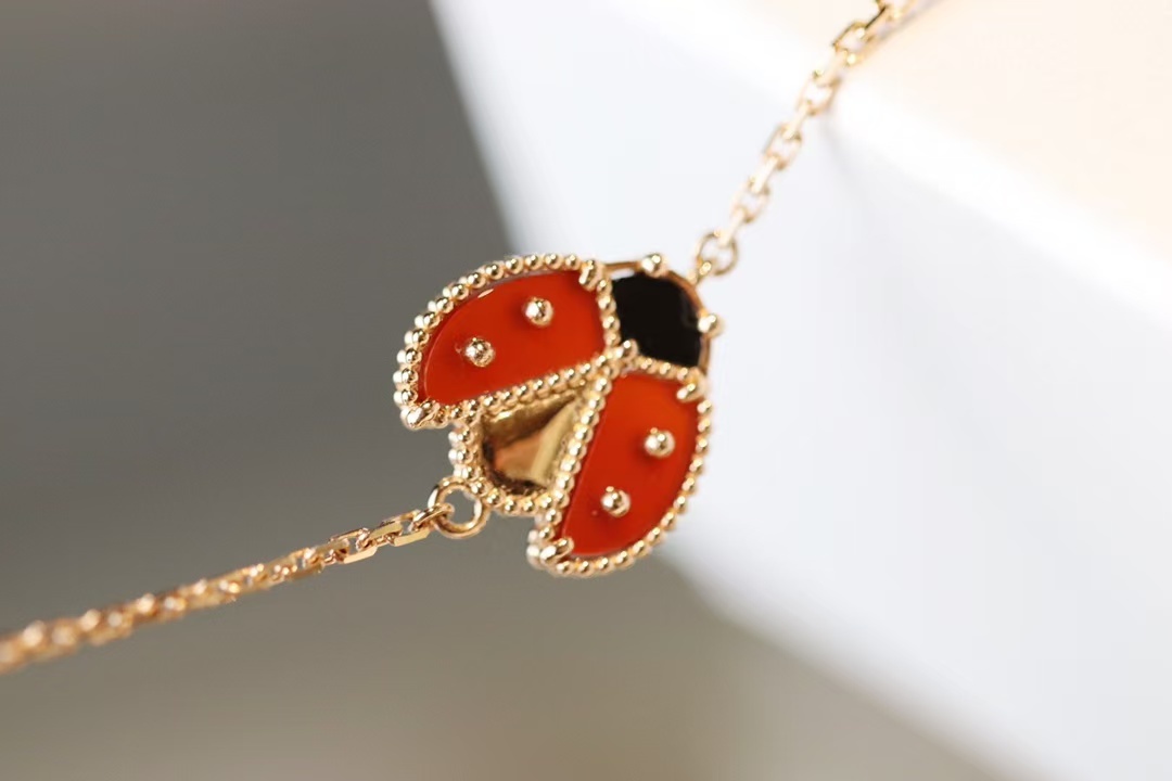Buy replica Van Cleef & Arpels Lucky Spring Bracelet, Open Wings Ladybug and replica jewelry from PICKS Jewelry