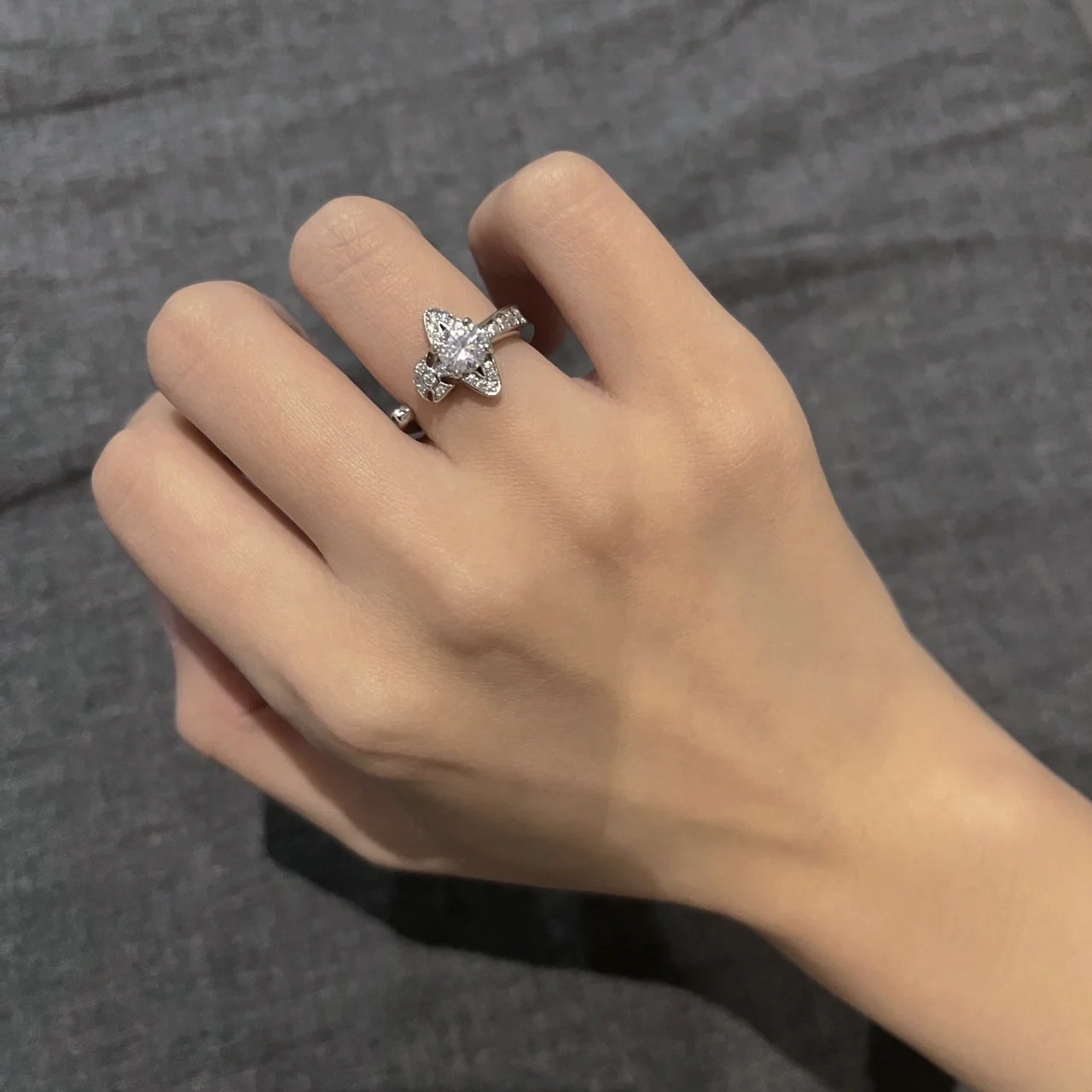 Buy replica Vivienne Westwood Adjustable Diamond Saturn Ring and replica jewelry from PICKS Jewelry