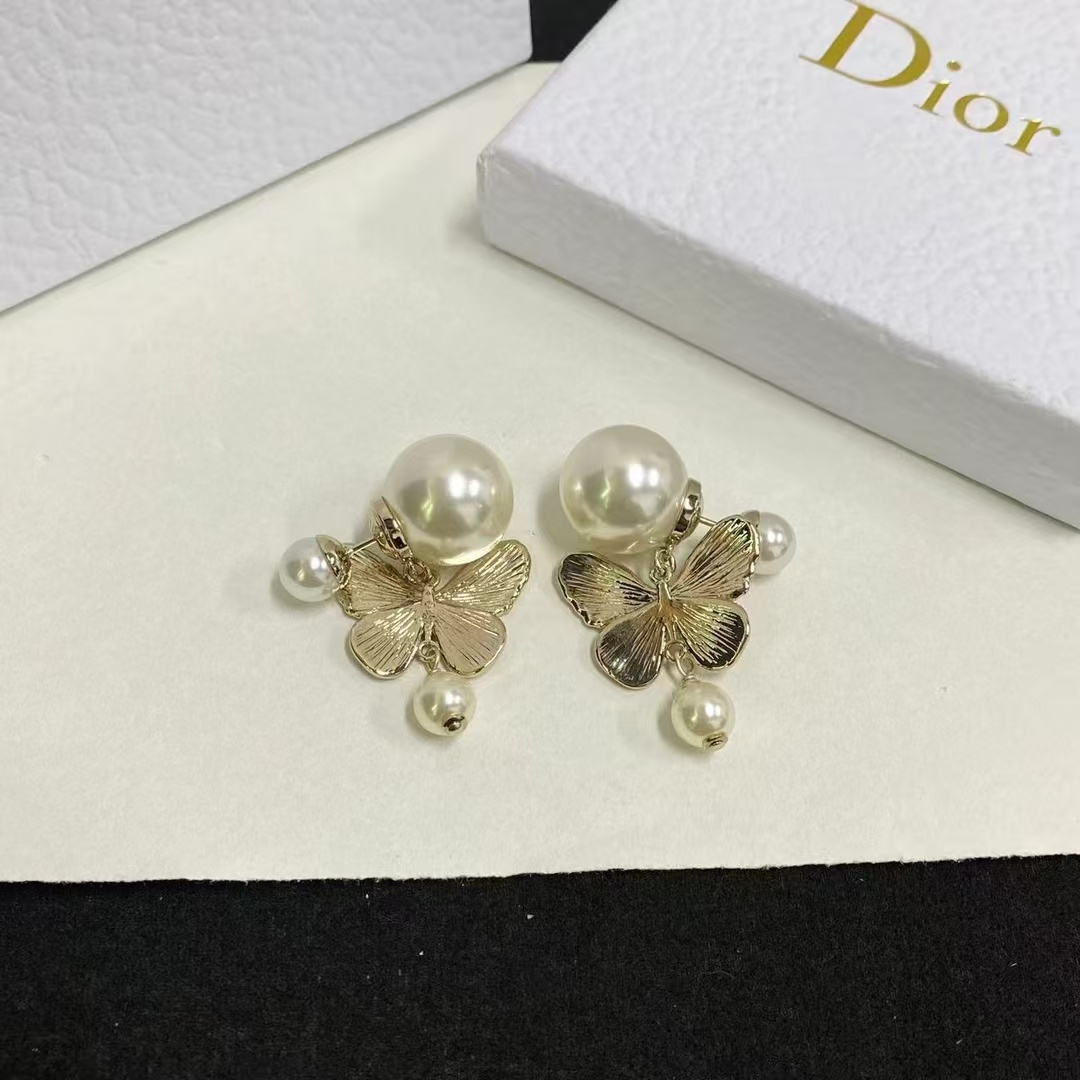 Buy replica Dior Butterfly with Pearl Earrings and replica jewelry from PICKS Jewelry