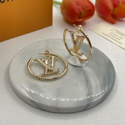 Buy replica Louis Vuitton Circle LV Letter Earrings and replica jewelry from PICKS Jewelry