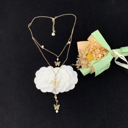 Buy replica Dior Butterfly Two Layered Long Y Necklace and replica jewelry from PICKS Jewelry