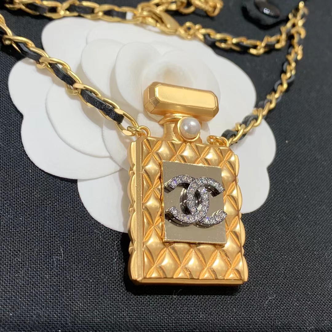 Buy replica Chanel Perfume Bottle Necklace and replica jewelry from PICKS Jewelry