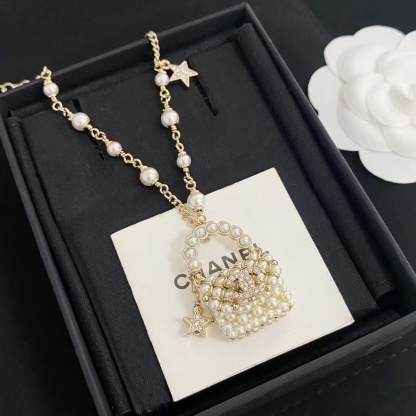 Buy replica Chanel Pearl Bag Pendant Necklace and replica jewelry from PICKS Jewelry