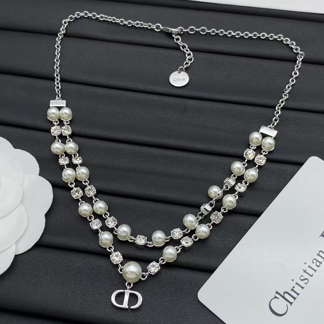 Buy replica Dior Layered Two Row Pearl Necklace and replica jewelry from PICKS Jewelry