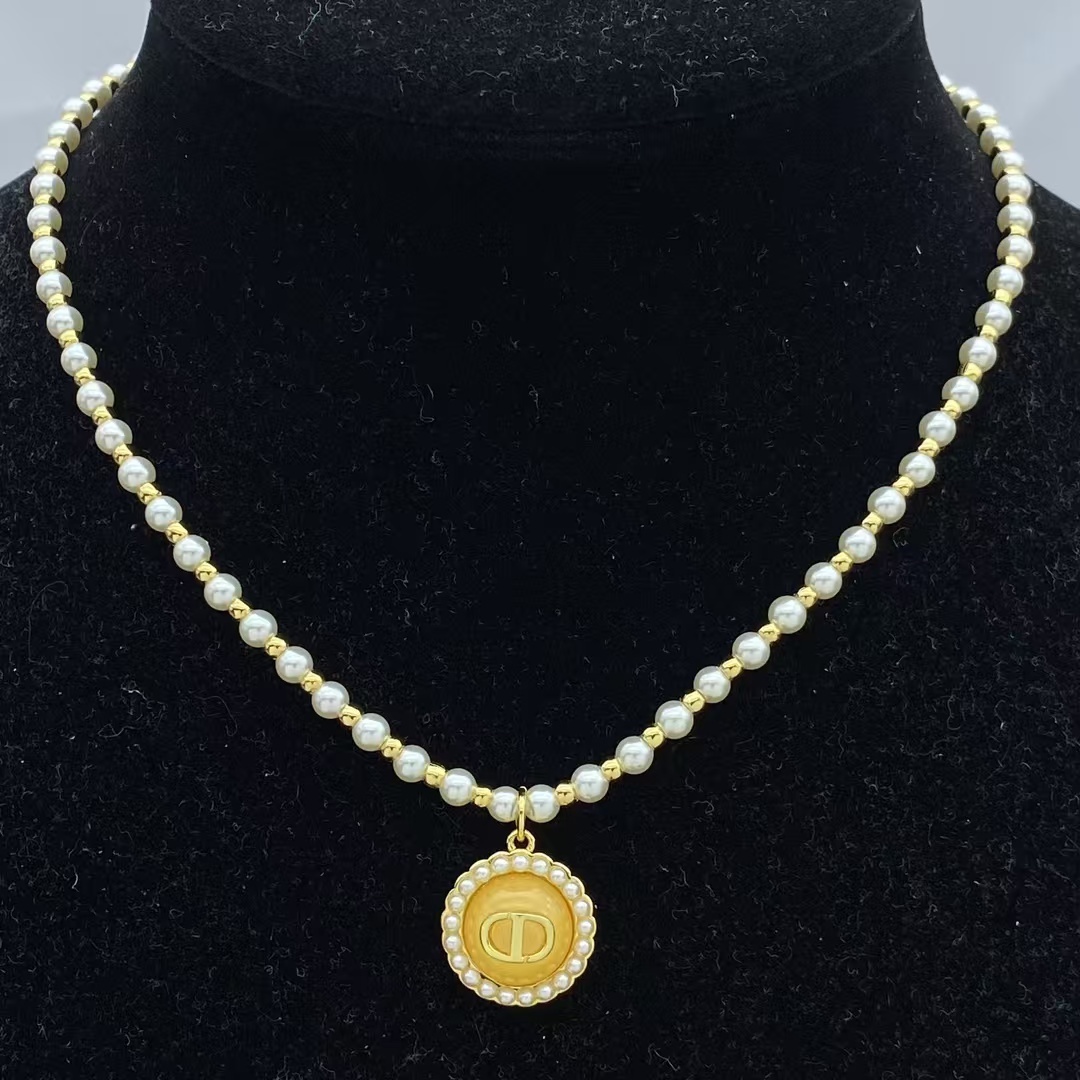 Buy replica Dior CD Pendant Pearl Necklace and replica jewelry from PICKS Jewelry