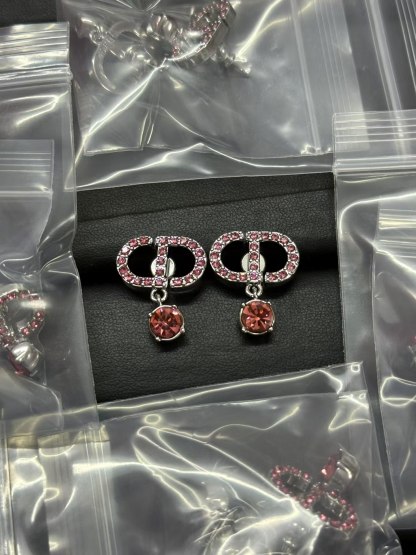 Buy replica Dior Diamond Paved CD Stud Earrings and replica jewelry from PICKS Jewelry