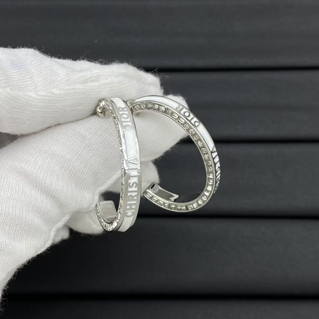 Buy replica Dior Hoop Enamel Earrings and replica jewelry from PICKS Jewelry