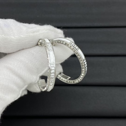 Buy replica Dior Hoop Enamel Earrings and replica jewelry from PICKS Jewelry