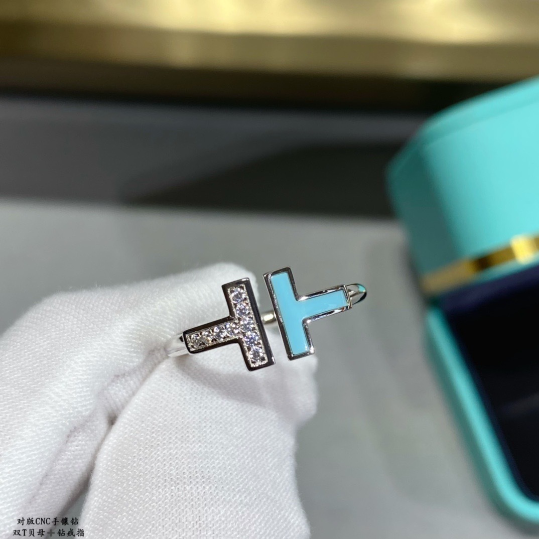 Buy replica Tiffany Double T Ring and replica jewelry from PICKS Jewelry