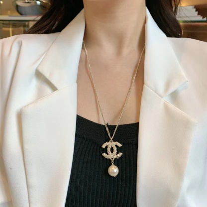 Buy replica Chanel Long Sweater Pearl Drop Necklace and replica jewelry from PICKS Jewelry