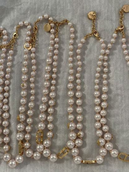 Buy replica Dior Rose Gold- Finish Vintage Pearl Necklace and replica jewelry from PICKS Jewelry