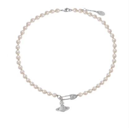 Buy replica Vivienne Westwood Saturn Pearl Necklace and replica jewelry from PICKS Jewelry