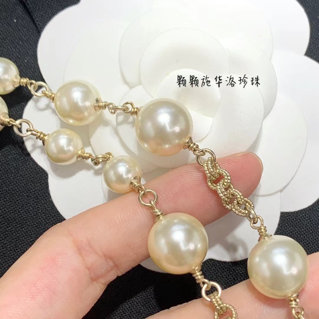 Buy replica Chanel Double C Pearl Choker Necklace and replica jewelry from PICKS Jewelry