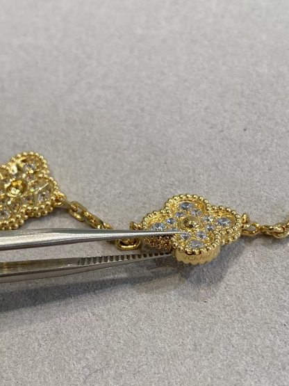 Buy replica Van Cleef & Arpels Vintage Alhambra Bracelet 5 Motifs and replica jewelry from PICKS Jewelry