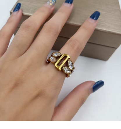 Buy replica Dior Vintage Rhinestone Ring and replica jewelry from PICKS Jewelry