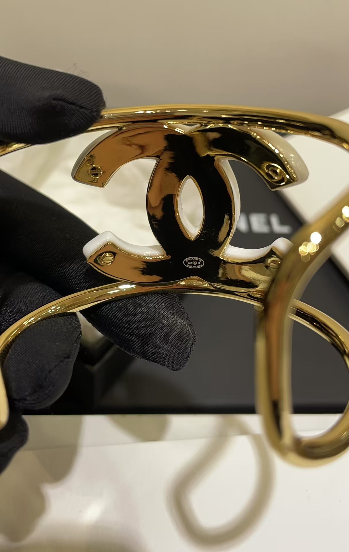Buy replica Chanel CUFF Funky Exaggerated Geometric Bangle Bracelet and replica jewelry from PICKS Jewelry