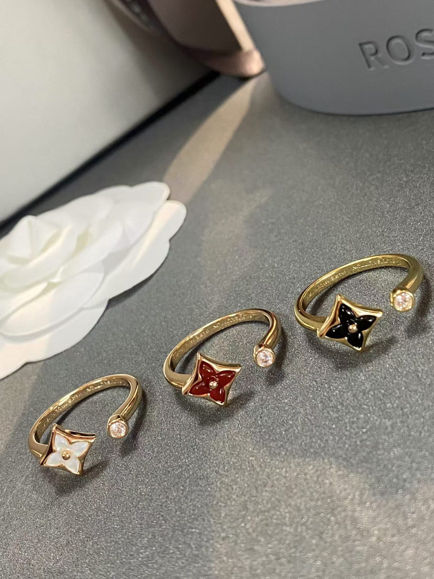 Buy replica Louis Vuitton Color Blossom Mini Star Ring and replica jewelry from PICKS Jewelry
