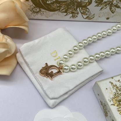 Buy replica Dior Letters Pendant Pearl Necklace and replica jewelry from PICKS Jewelry