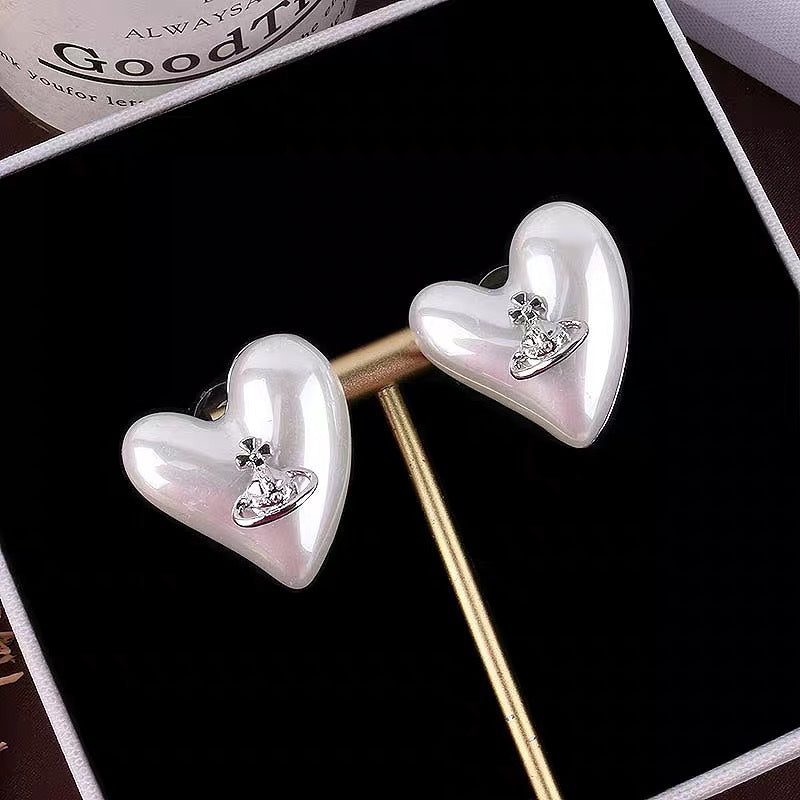 Buy replica Vivienne Westwood Heart Saturn Earrings and replica jewelry from PICKS Jewelry