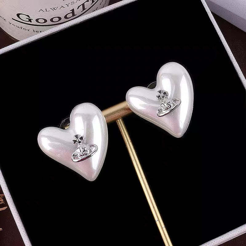 Buy replica Vivienne Westwood Heart Saturn Earrings and replica jewelry from PICKS Jewelry