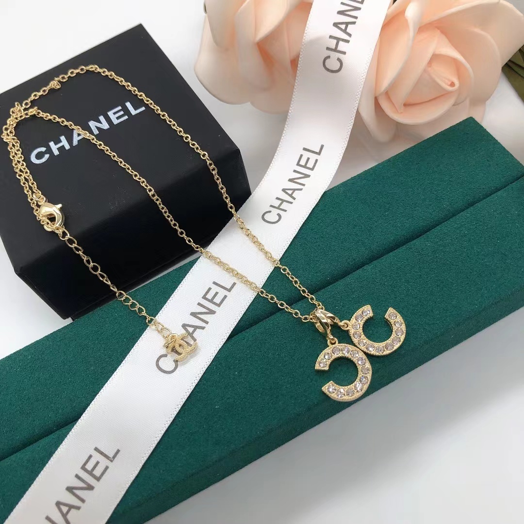 Buy replica Chanel Separate Double C Pendant Necklace and replica jewelry from PICKS Jewelry