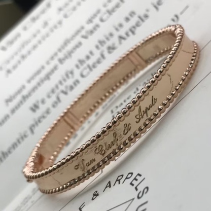 Buy replica Van Cleef & Arpels Perlée Signature Bracelet - Medium Bangle and replica jewelry from PICKS Jewelry