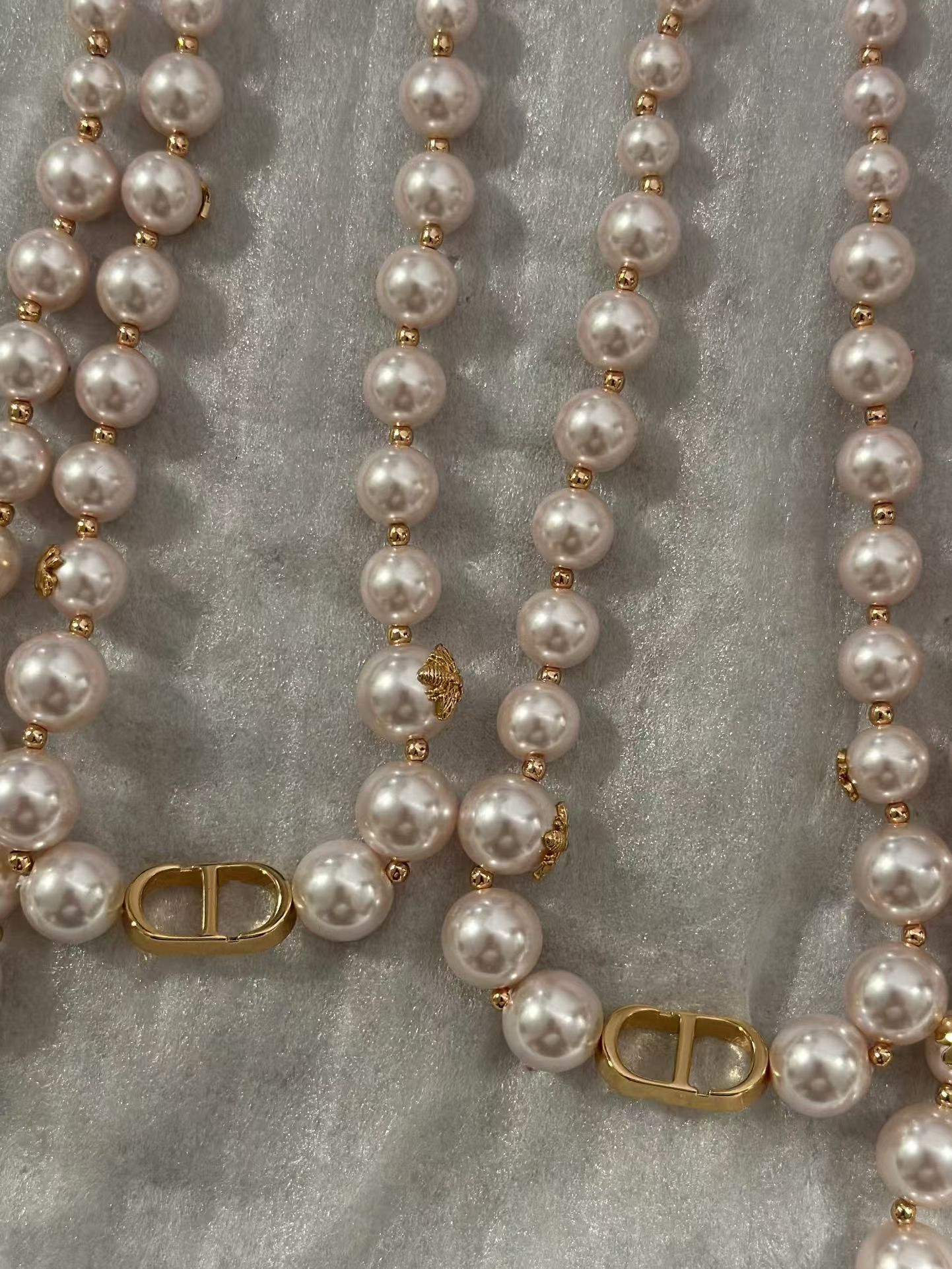 Buy replica Dior Rose Gold- Finish Vintage Pearl Necklace and replica jewelry from PICKS Jewelry
