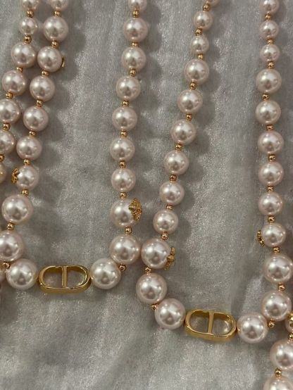 Buy replica Dior Rose Gold- Finish Vintage Pearl Necklace and replica jewelry from PICKS Jewelry