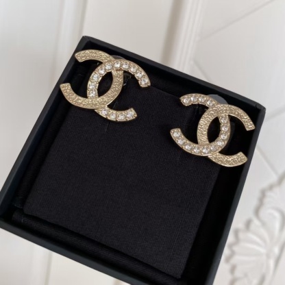 Buy replica Chanel Single C Paved Diamond Earrings and replica jewelry from PICKS Jewelry