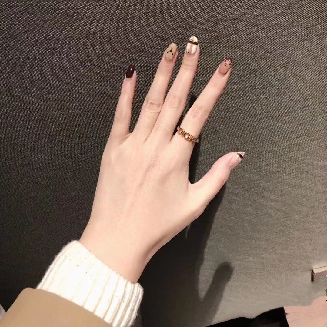 Buy replica Dior Letters Diamond Paved Ring and replica jewelry from PICKS Jewelry