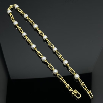 Buy replica Tiffany HardWear Link Pearl Necklace and replica jewelry from PICKS Jewelry