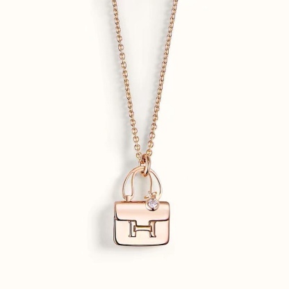Buy replica Hermes Plain Surface Bag Pendant Necklace and replica jewelry from PICKS Jewelry