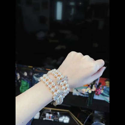 Buy replica Vivienne Westwood 2 Row Pearl Mixing Bone Bracelet and replica jewelry from PICKS Jewelry
