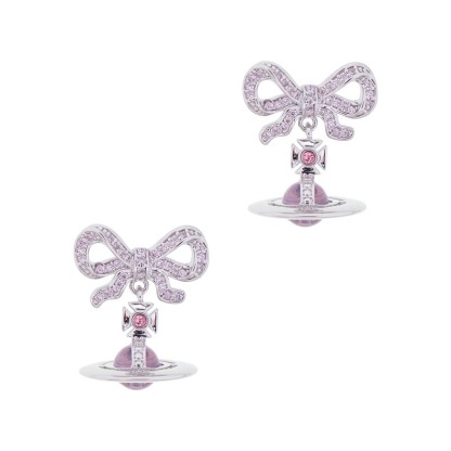 Buy replica Vivienne Westwood Bowknot Crystal Saturn Earrings and replica jewelry from PICKS Jewelry