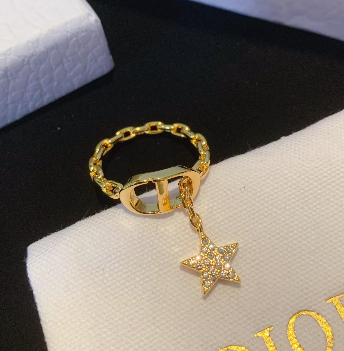 Buy replica Dior CD Star Dangle Ring and replica jewelry from PICKS Jewelry