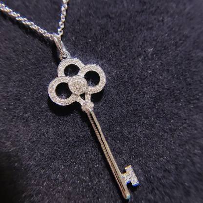 Buy replica Tiffany Crown Key Pendant Necklace and replica jewelry from PICKS Jewelry
